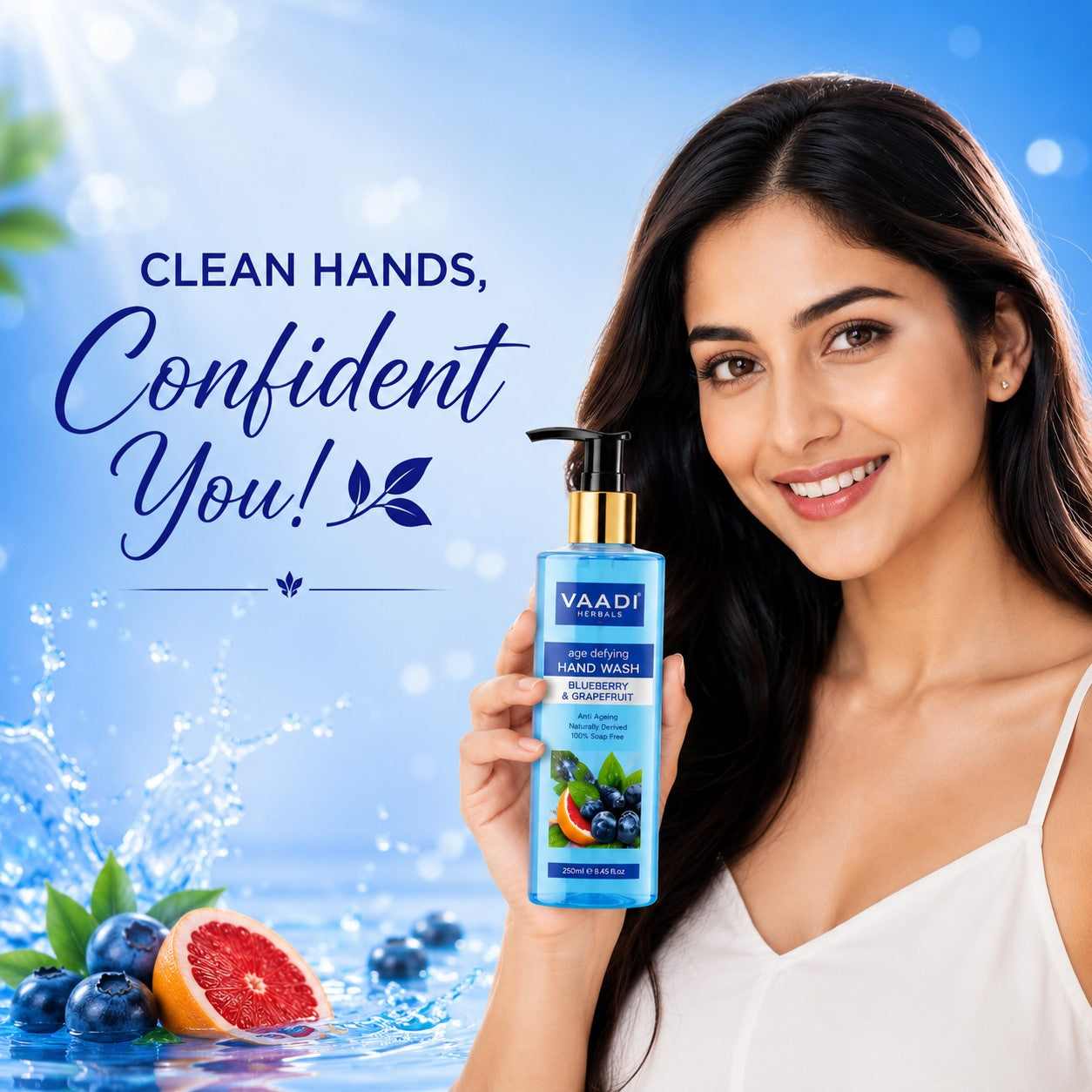Age Defying Organic Blueberry & Grapefruit Hand Wash (250 ml / 8.5 fl oz )