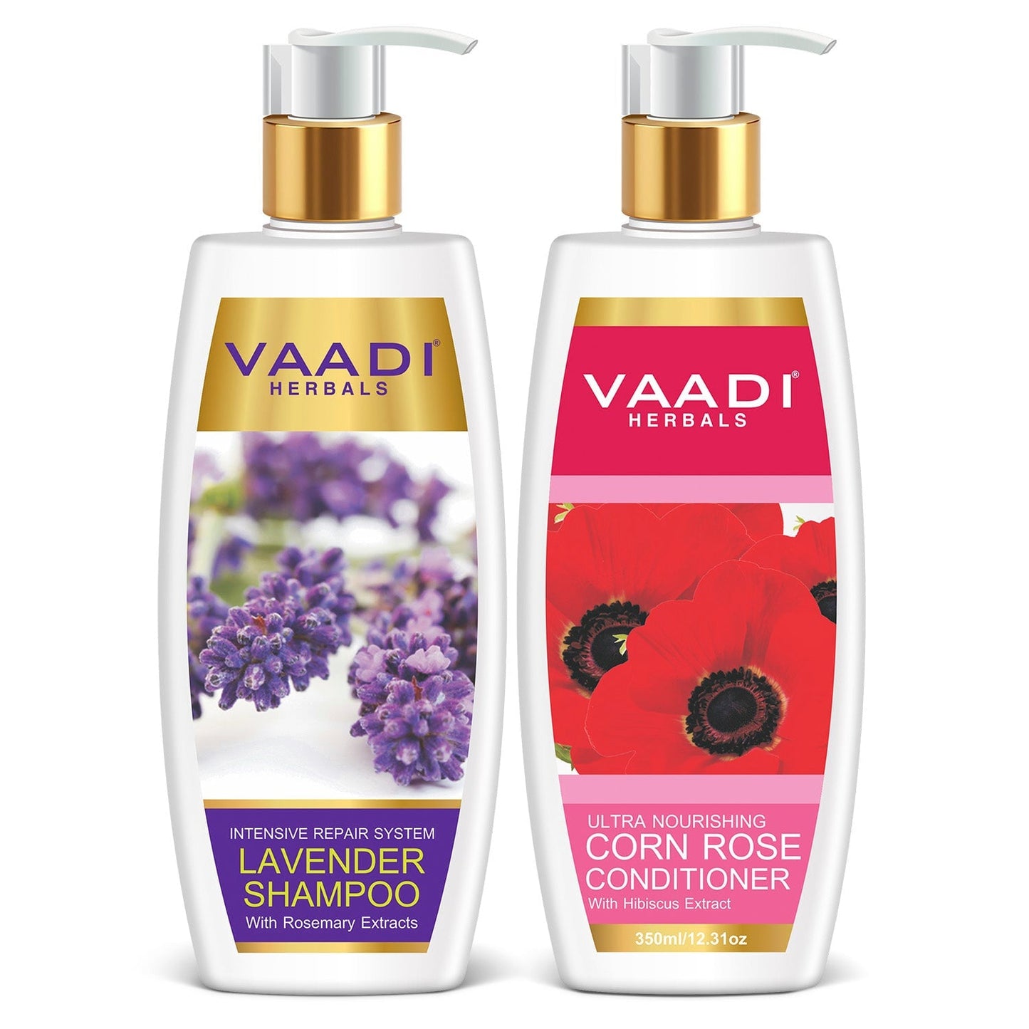 Intensive Repair Lavender Shampoo - Rich Corn Rose Conditioner ( 2 x 350 ml/ 12 fl oz)