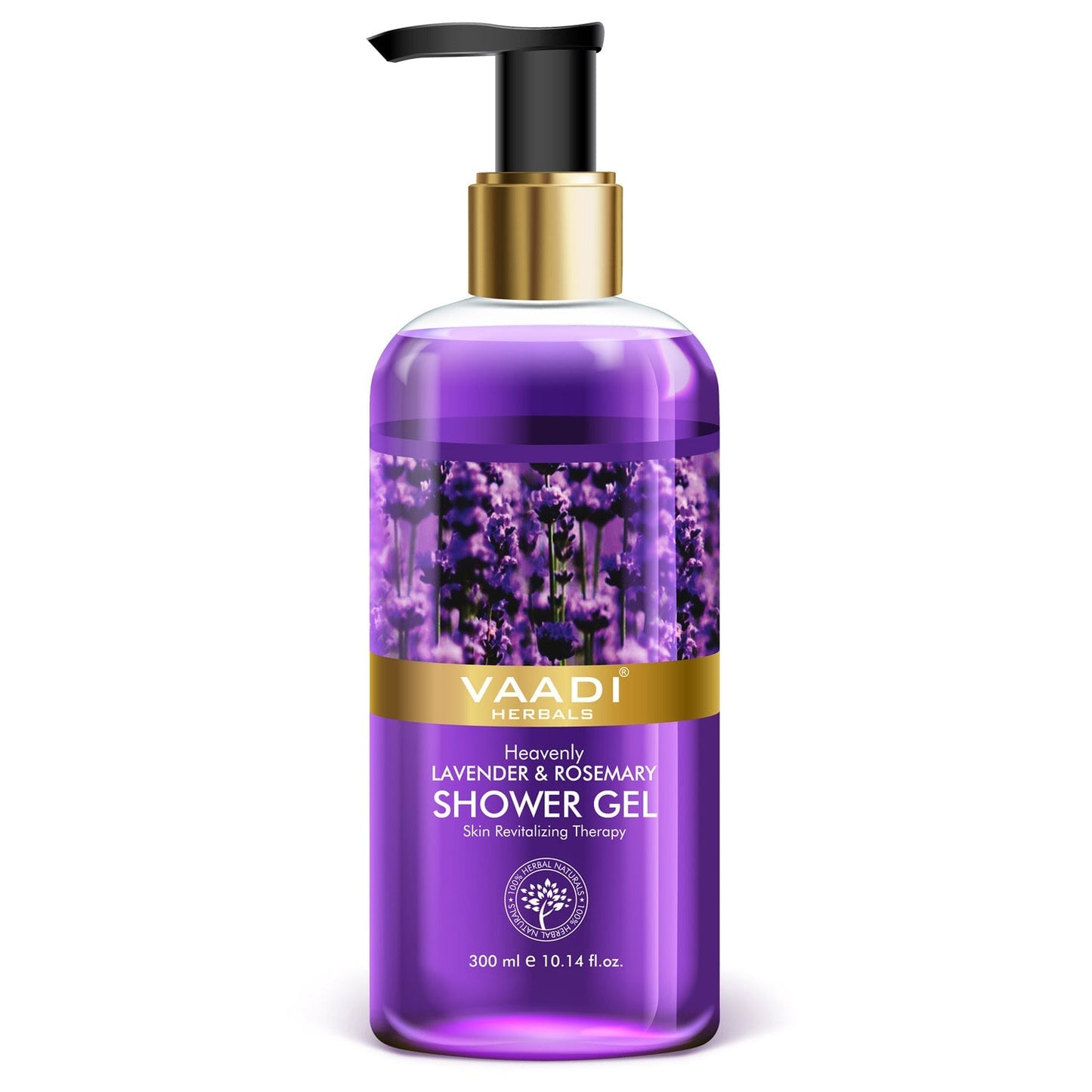 Heavenly Organic Lavender & Rosemary Shower Gel - Skin Rejuvenating Therapy (300 ml / 10.2 fl oz)