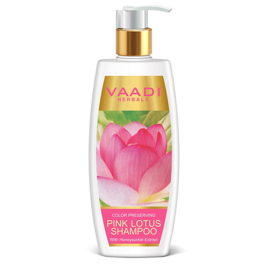 Color Preserving Organic Pink Lotus Shampoo with Honeysuckle Extract (350ml / 12 fl oz)