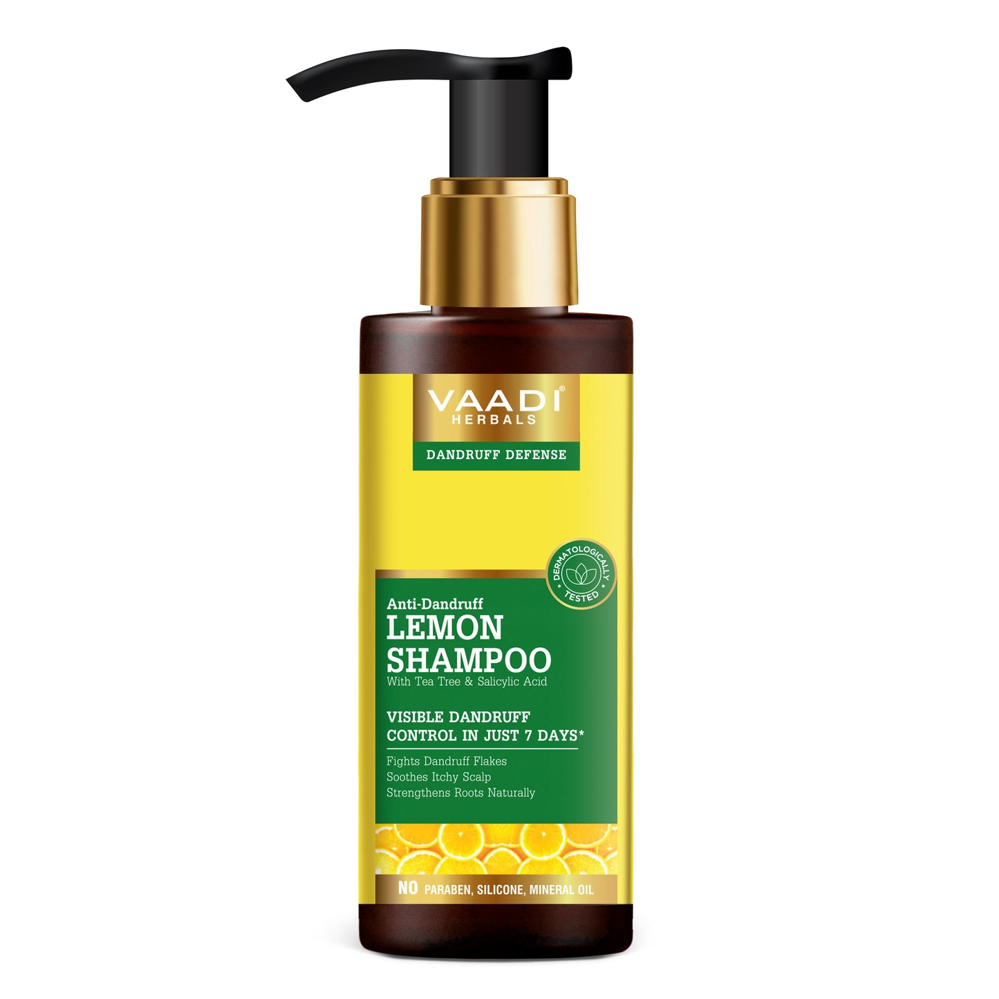 Dandruff Defense Organic Lemon Shampoo with Tea Tree Extract (110 m/ 4 fl oz)