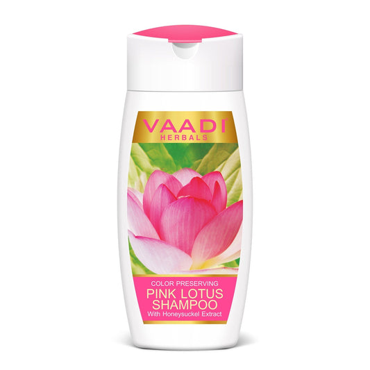 Color Preserving Organic Pink Lotus Shampoo with Honeysuckle Extract (110ml / 4 fl oz)