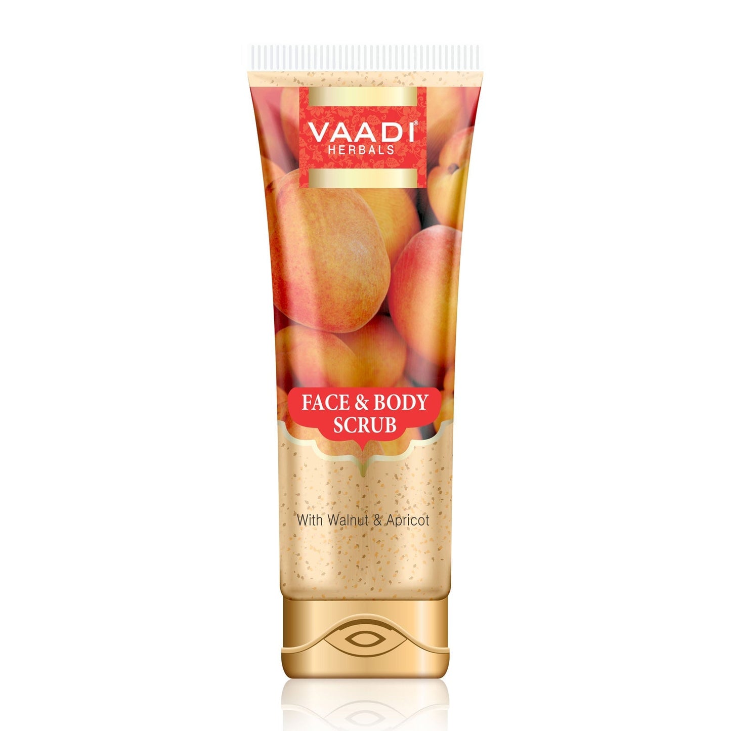 Face & Body Scrub with Walnut & Apricot - Exfoliates & Unclogs Pores (110 gms / 4 oz)