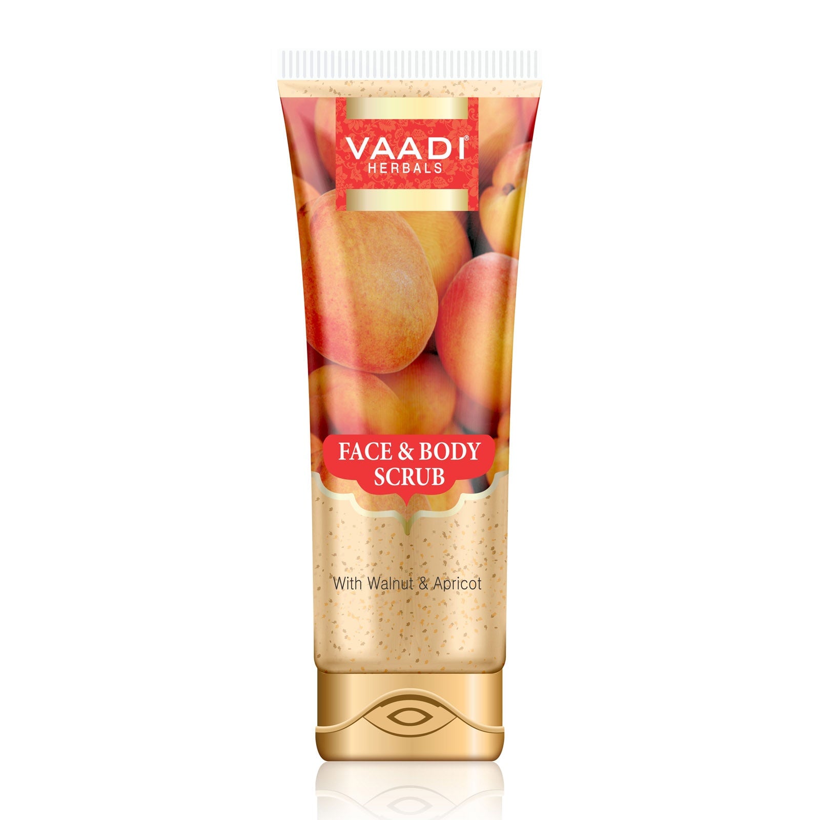 Face & Body Scrub with Walnut & Apricot - Exfoliates & Unclogs Pores (110 gms / 4 oz)