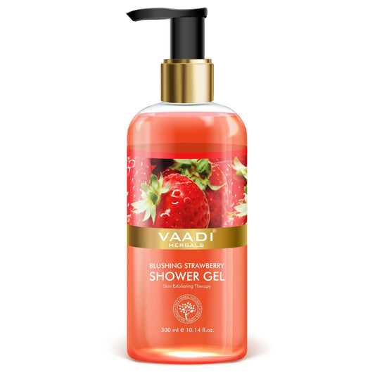 Blushing Organic Strawberry Shower Gel - Skin Firming Therapy (300 ml / 10.2 fl oz)