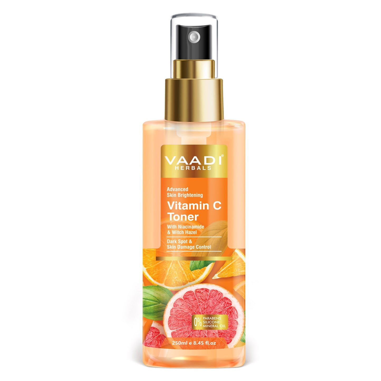 Vitamin C Organic Face Wash with Vitamin C Toner -Skin Damage Control (2 x 250 ml / 8.5 fl oz )