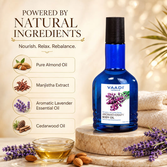 Lavender Body Oil with Almond Extract - Aromatherapy - Anti Ageing (110ml /3.87 fl oz)