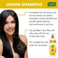 Dandruff Defense Organic Lemon Shampoo with Tea Tree Extract (3 x 350 ml/ 12 fl oz)