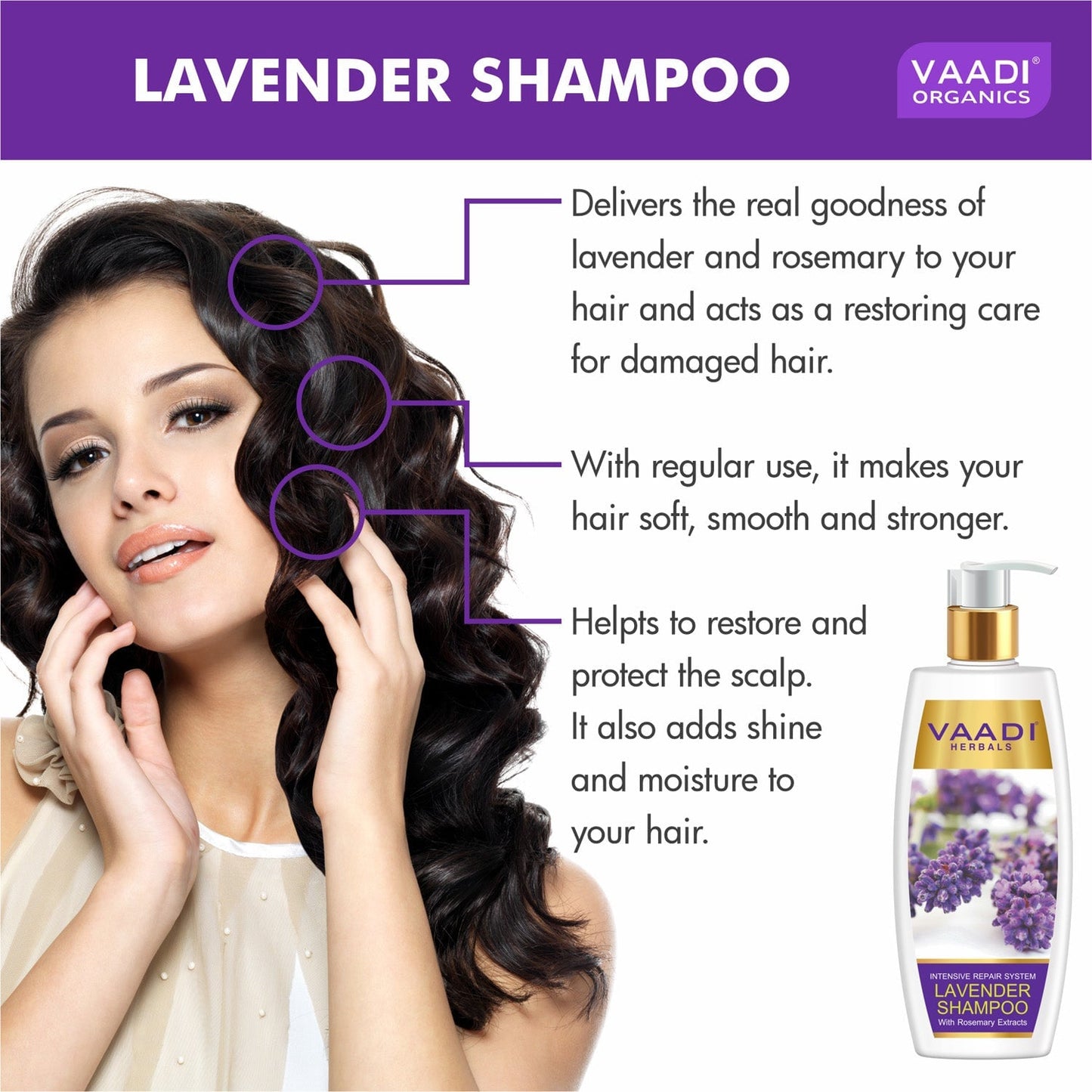 Intensive Repair Lavender Shampoo - Rich Olive Conditioner (2 x 350 ml/ 12 fl oz)