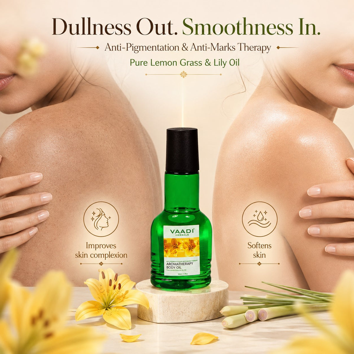Lemongrass Oil with Lily Extract - Aromatherapy - Strengthens Bones (110 ml/4 fl oz)