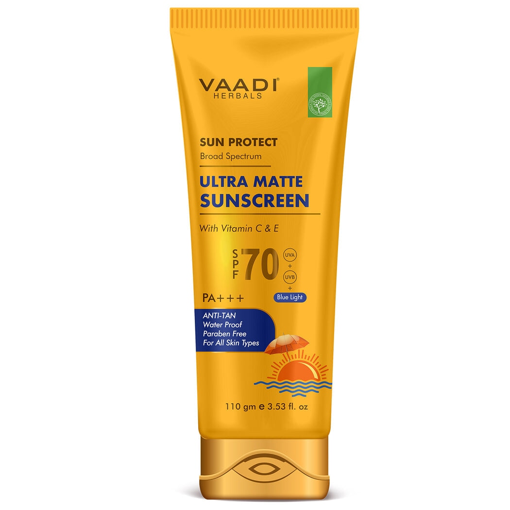 Ultra Matte Sunscreen SPF 70 With Vitamin C & E (110 gms)