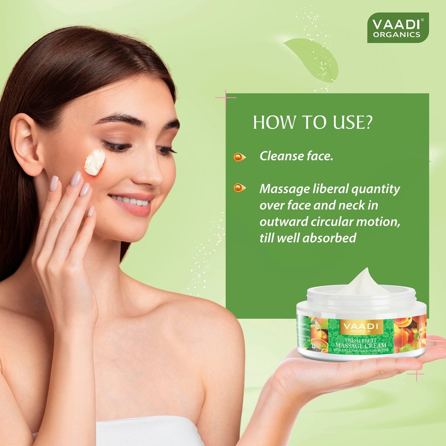 Fresh Fruit Massage Cream With Apple Papaya & Kukum Butter (150 gms / 5.29 oz)