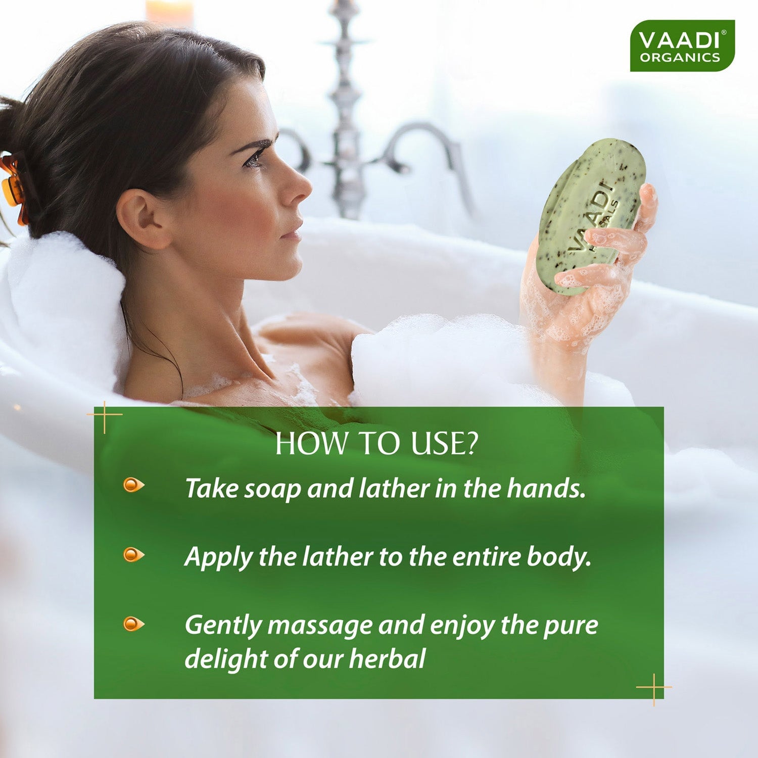 Organic Neem Soap with Pure Neem Leaves (Anti Bacterial) - Detoxifies Skin (12 x 75 gms / 2.7 oz)