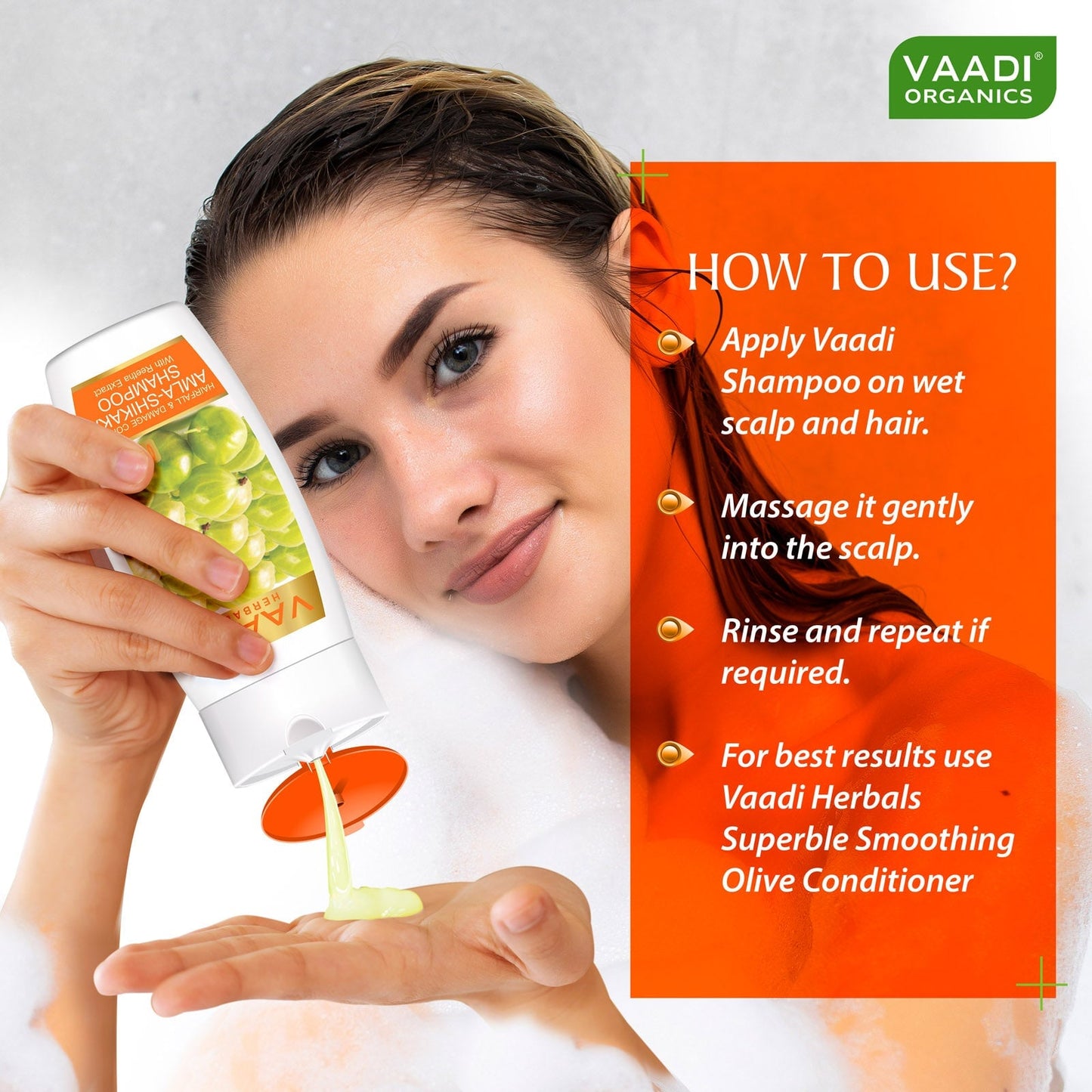 Hairfall & Damage Control Organic Gooseberry Shampoo - Rich Olive Conditioner (2 x 110 ml/ 4 fl oz)