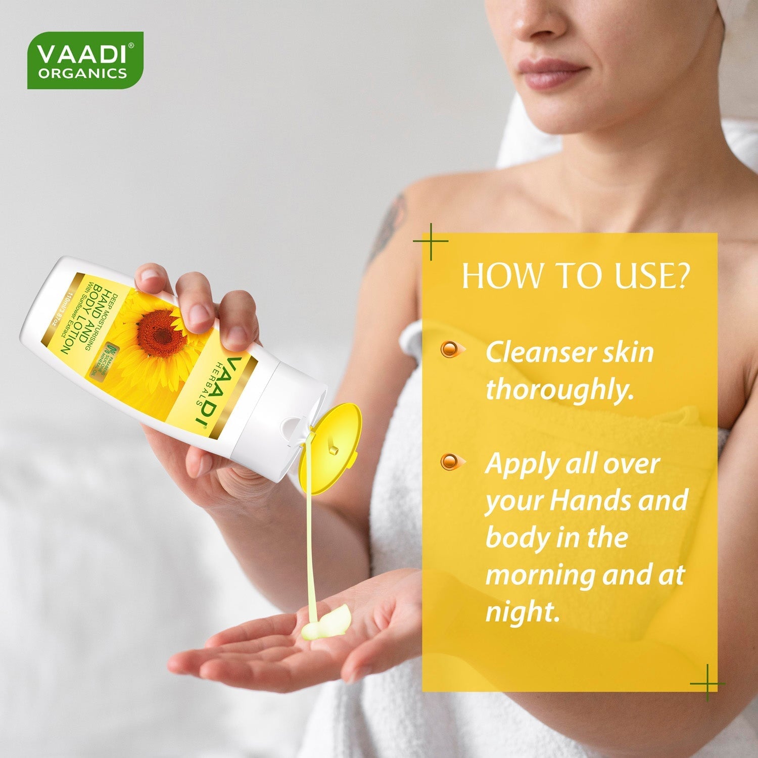 Hand & Body Lotion with Sunflower Extract (110 ml/ 4 fl oz)