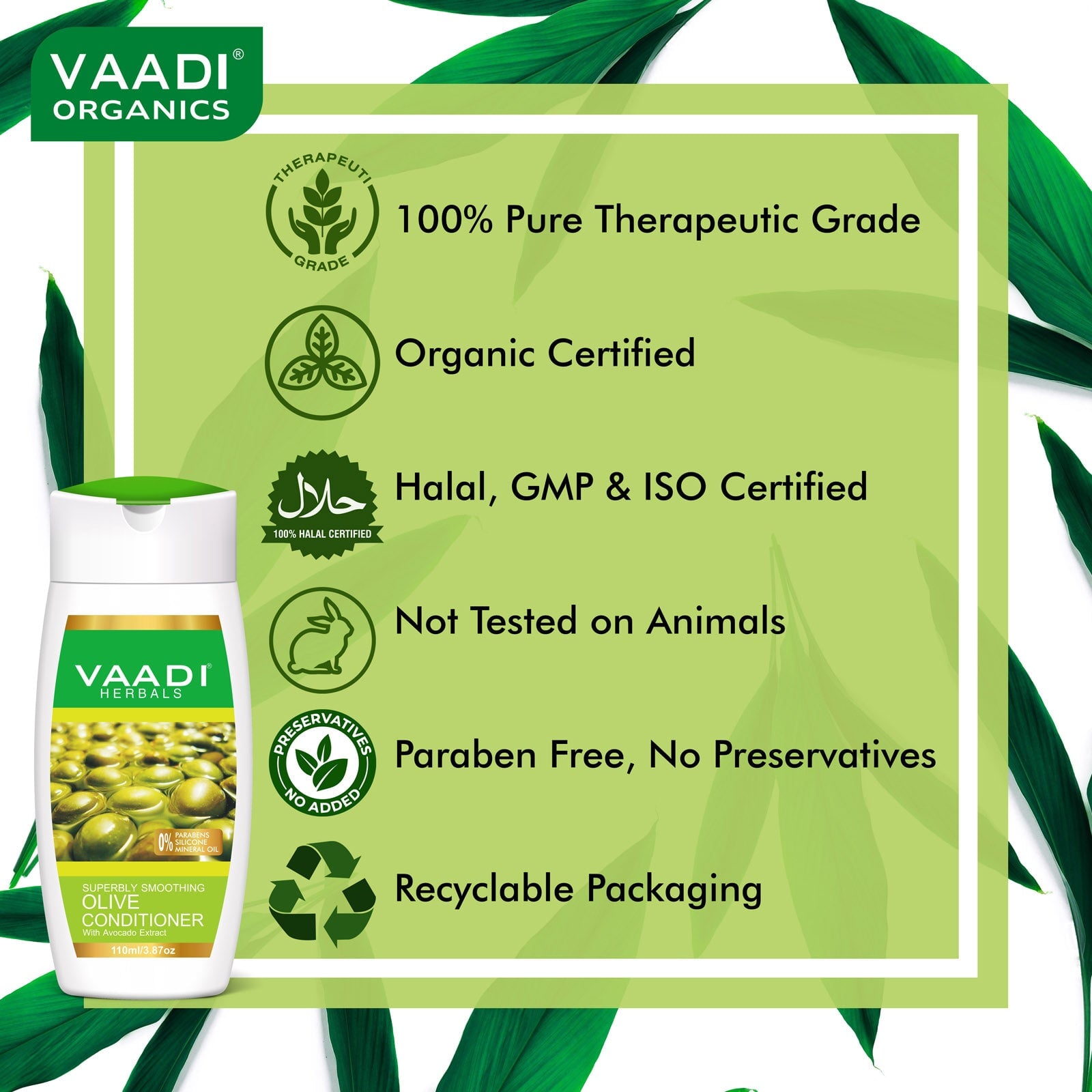 Hairfall & Damage Control Organic Gooseberry Shampoo - Rich Olive Conditioner (2 x 110 ml/ 4 fl oz)