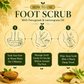 Organic Foot Scrub with Fenugreek & Lemongrass Oil - Therapeutic Exfoliates (110 gms / 4 oz)