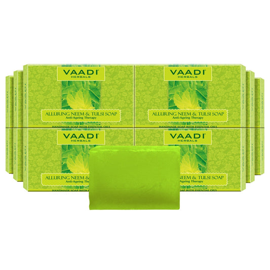 Organic Anti Bacterial Neem Tulsi Soap (12 x 75 gms / 2.7 oz)
