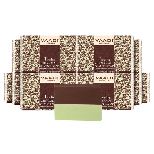 Tempting Organic Chocolate & Mint Soap - Deep Moisturising (12 x 75 gms / 2.7 oz)
