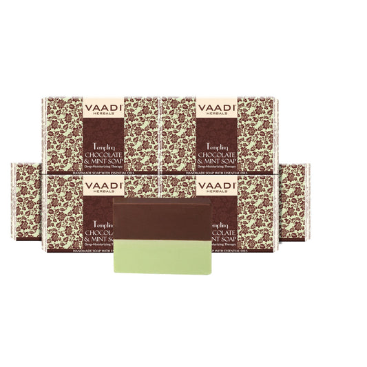 Tempting Organic Chocolate & Mint Soap - Deep Moisturising (6 x 75 gms / 2.7 oz)