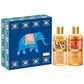 Royal India Organic Shower Gels Gift Box - Luxurious Saffron & Divine Honey and Sandal 300 ml - Exotic Bathing Experience