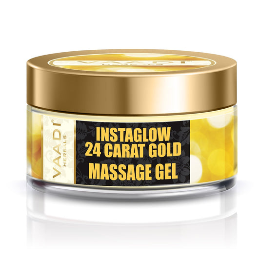 Organic 24 Carat Gold Massage Gel with Sandalwood & Turmeric - Clears Oil & Impurities - Makes Skin Luminous ( 50 gms / 2oz)