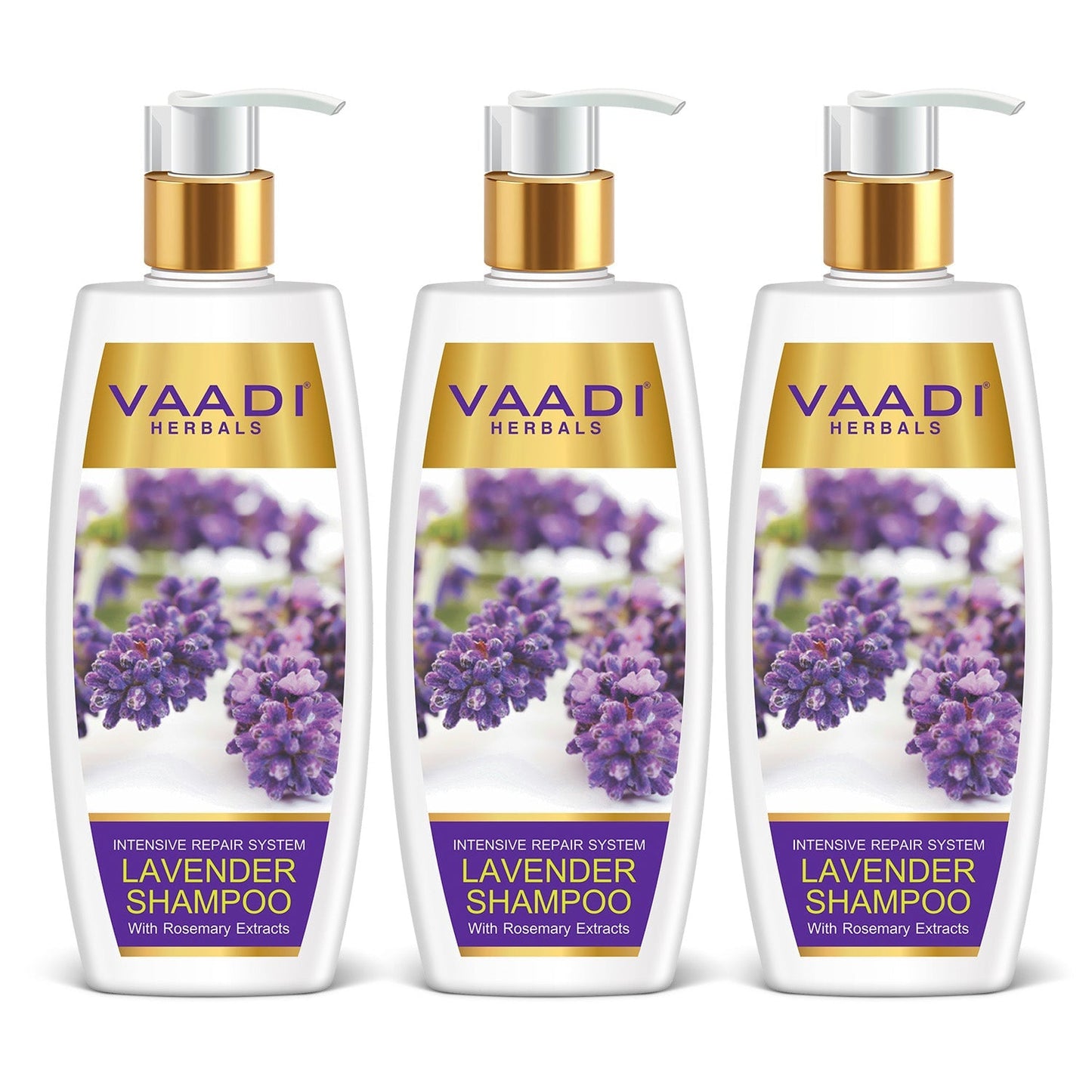 Intensive Repair Lavender Shampoo with Rosemary Extract (3 x 350 ml/ 12 fl oz)