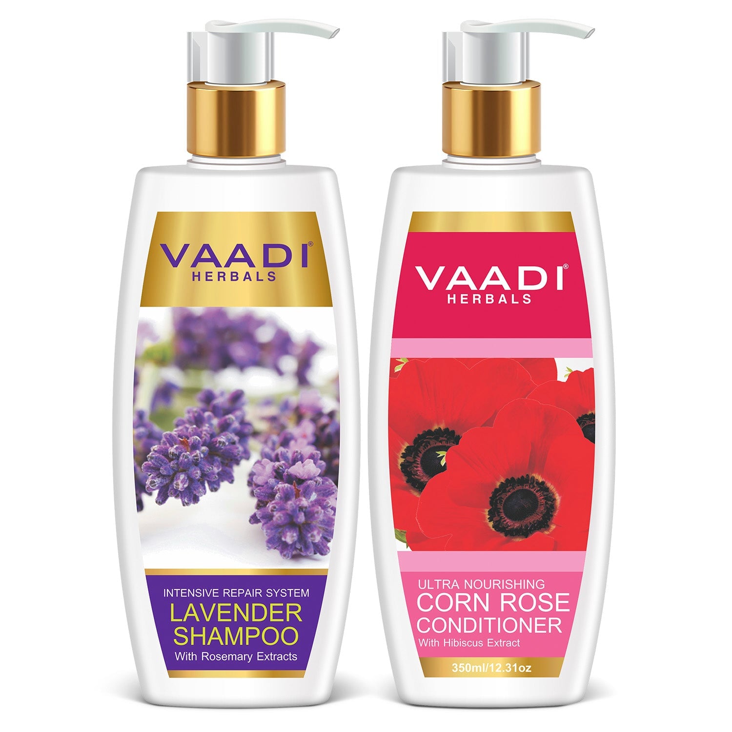 Intensive Repair Lavender Shampoo - Rich Corn Rose Conditioner ( 2 x 350 ml/ 12 fl oz)