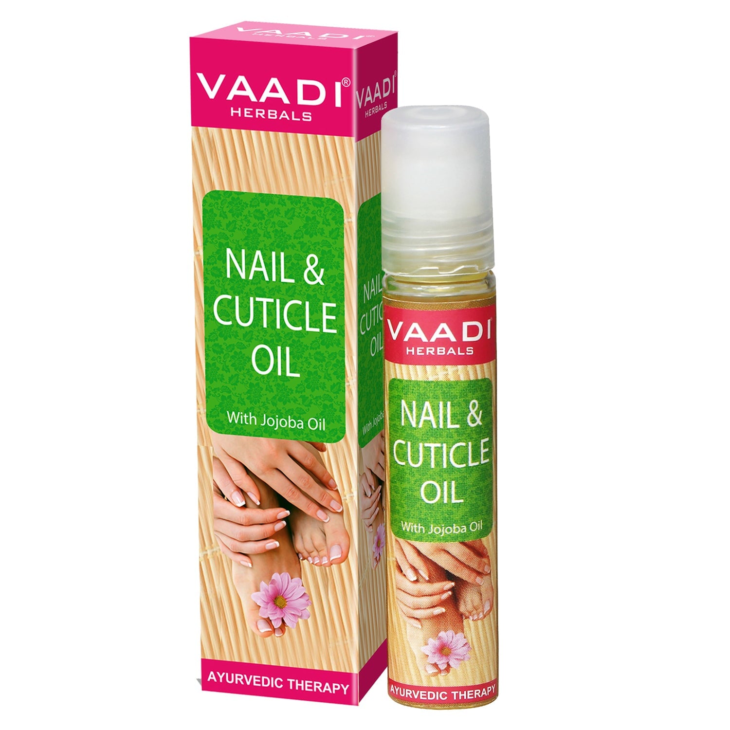 Organic Nail & Cuticle Oil with Jojoba Oil - Heals Redness & Pain - Strengthens Thin & Brittle Nails (10 ml/ 0.4 fl oz)