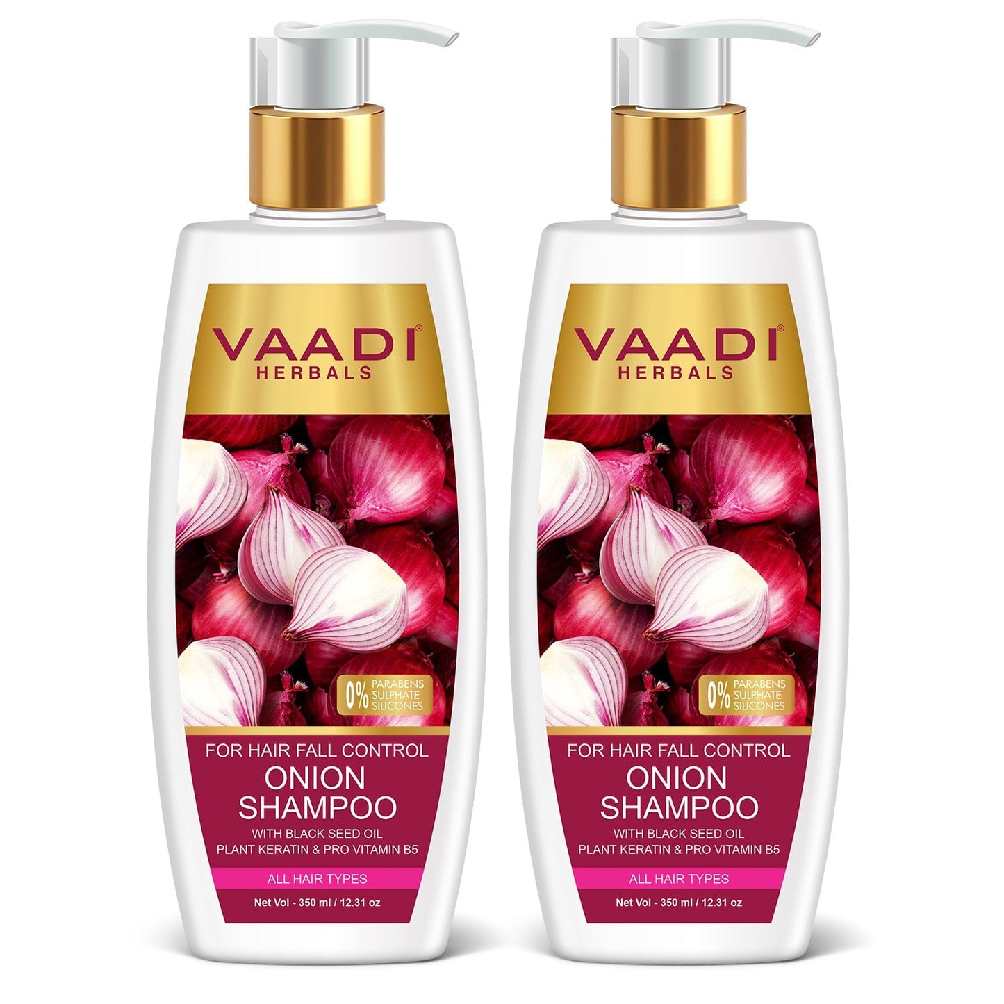 Onion Shampoo For Hairfall Control (2 x 350 ml/ 12 fl oz)