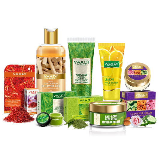 Organic Anti-Acne Skin Care Set - Get Clear, Smooth & Acne Free Skin