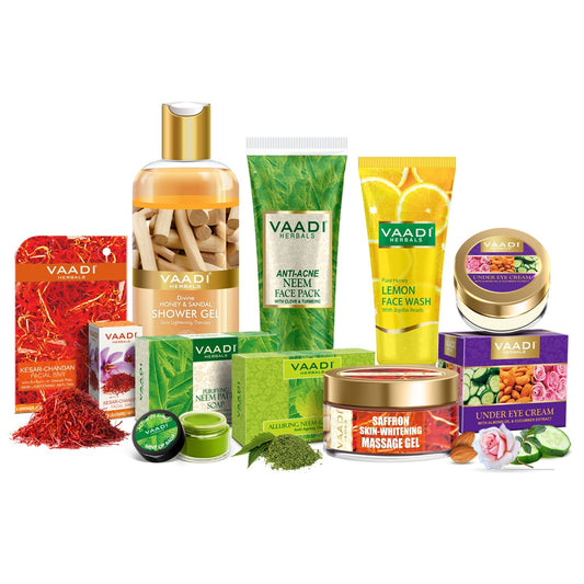 Organic Anti-Acne Skin Care Set - Get Clear, Smooth & Acne Free Skin-Saffron