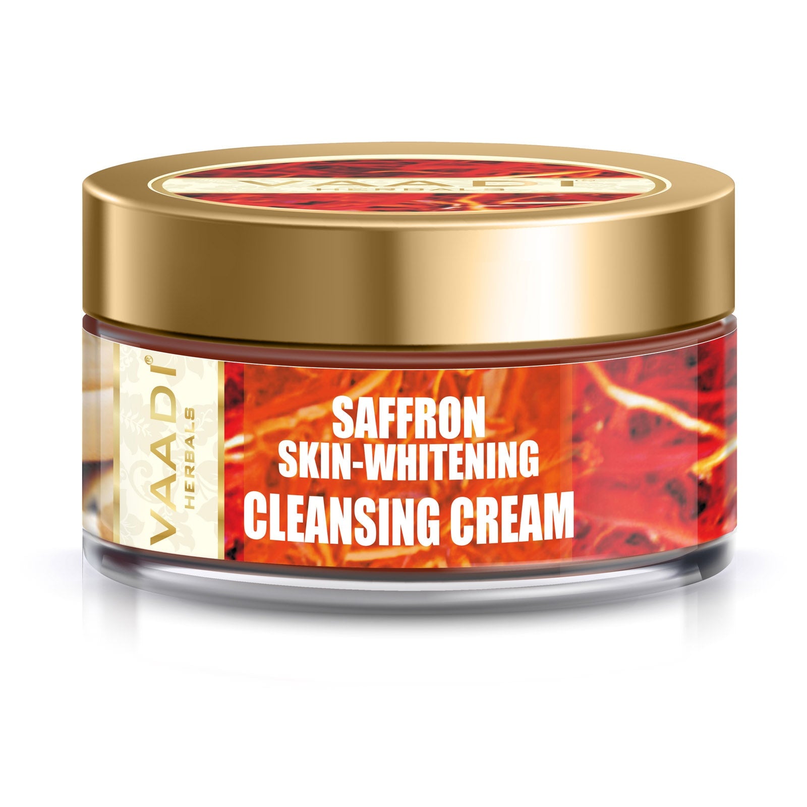 Skin Brightening Organic Saffron Cleansing Cream with Basil Oil & Shea Butter (50 gms/2 oz)