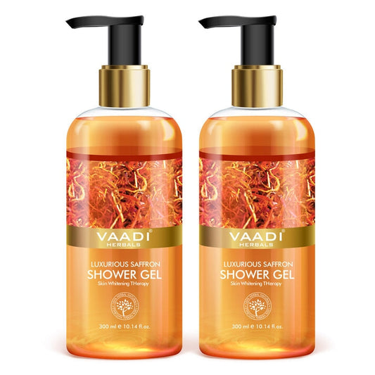 Luxurious Saffron Shower Gel - Skin Brightening Therapy (2 x 300 ml / 10.2 fl oz)