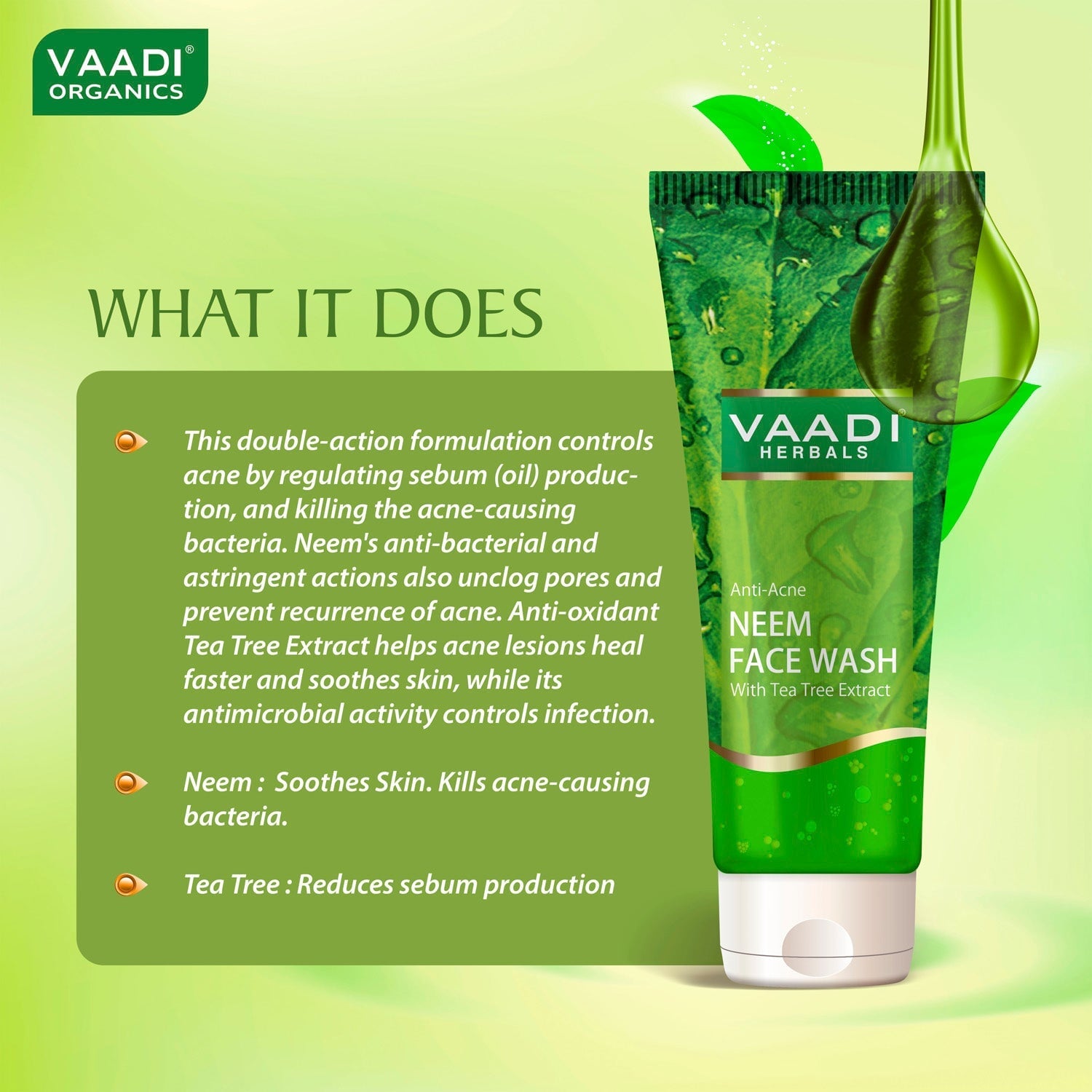 Assorted Pack of 4 Organic Face Wash (4 x 60 ml / 2.1 fl oz)