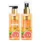 Vitamin C Organic Face Wash with Vitamin C Toner -Skin Damage Control (2 x 250 ml / 8.5 fl oz )