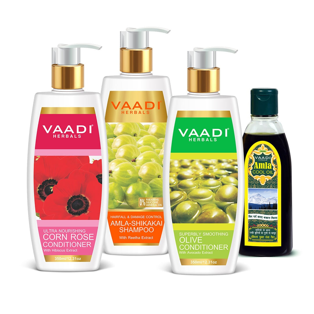 Hair Care Set - Reduce Hairfall, Promotes Hair Growth - Adds Shine to Hair