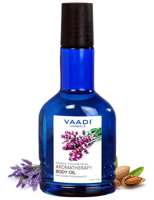 Organic Lavender Body Oil with Almond Extract - Aromatherapy - Anti Ageing (50ml /1.7 fl oz)