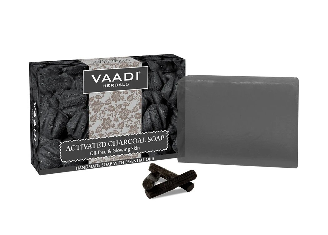 Activated Charcoal Soap - Detoxifies Skin - Brightens The Skin Tone (75 gms / 2.7 oz)