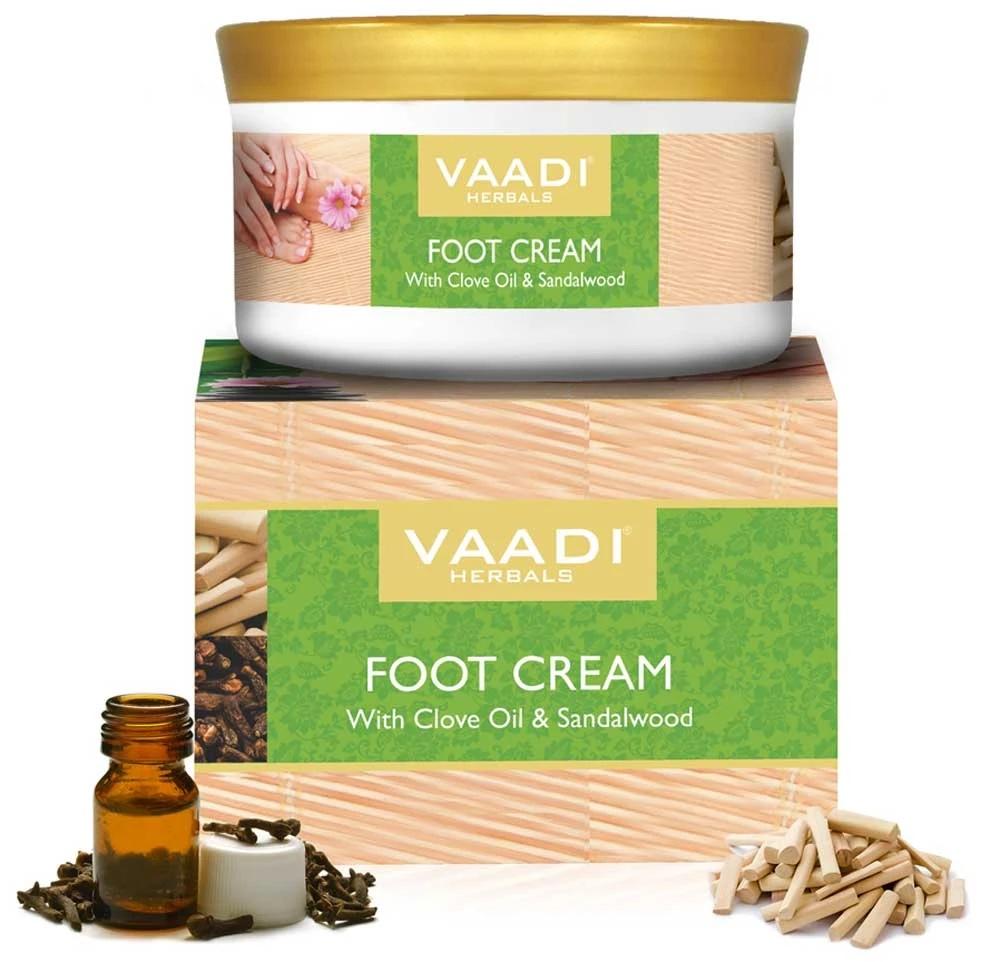 Organic Foot Cream with Clove & Sandalwood Oil - Softens Dry & Cracked Feet (150 gms / 5.29 oz)