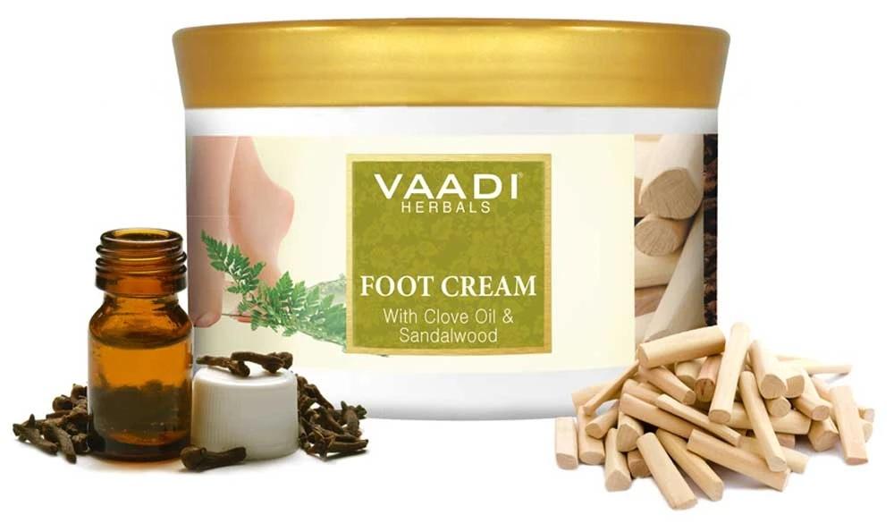 Organic Foot Cream with Clove & Sandalwood Oil - Softens Dry & Cracked Feet (500 gms / 17.63 oz)