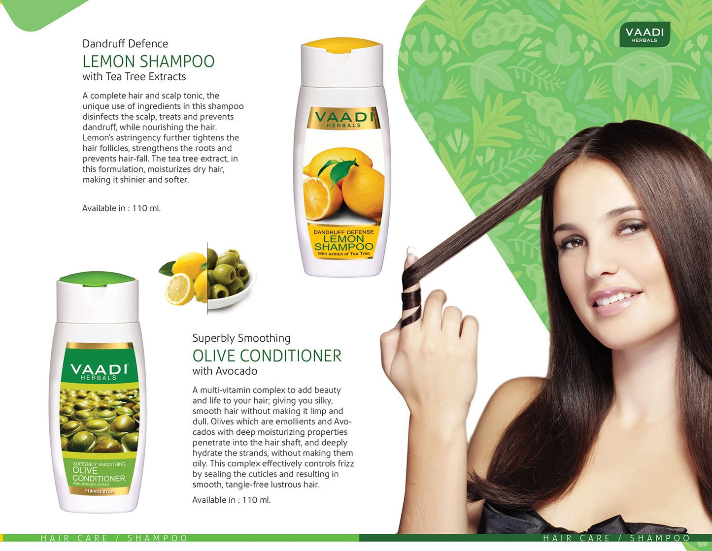 Dandruff Defense Organic Lemon Shampoo - Rich Olive Conditioner (2 x 110 ml/ 4 fl oz)