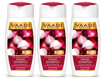 Organic Onion Shampoo For Hairfall Control (3 x 110 ml/ 4 fl oz)