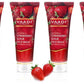 Skin Exfoliating Organic Strawberry Scrub Face Wash with Mulberry Extract (4 x 60ml/ 21.1 fl oz)