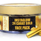 Organic 24 Carat Gold Face Pack with Gold Leaves - Brightens Skin and Gives Glow (70 gms/2.5 oz)