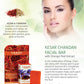 Organic Saffron Sandal Facial Bar with Orange Peel Extract - Reduces Marks (25 gms/0.9 oz)